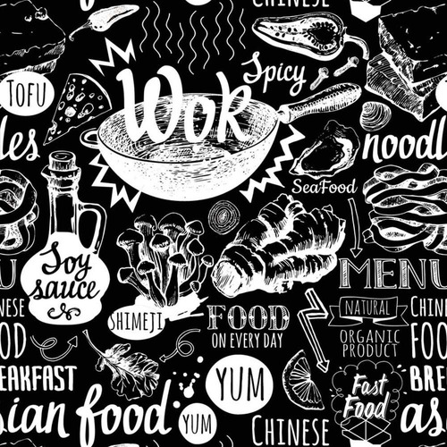 Papel Muresco Vinilico Aroma Wok Negro 83081 Soul