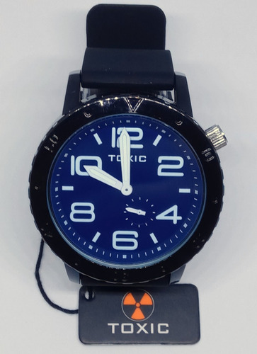 Relogio Toxic Area 51 Preto Azul Novo Com Estojo Nixon 51-30