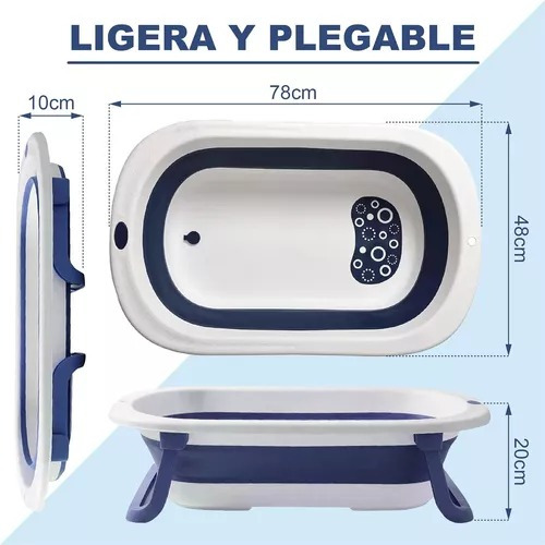 Tina Bebe Bañera Plegable + Malla Reforzada