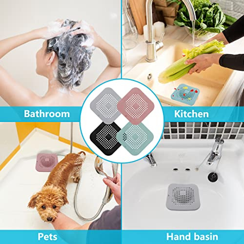 Colector De Pelo Para Ducha Con Tapa De Drenaje De Silicona