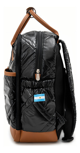 Mochila Baby Legion Donna Color Negro Diseño De La Tela Liso