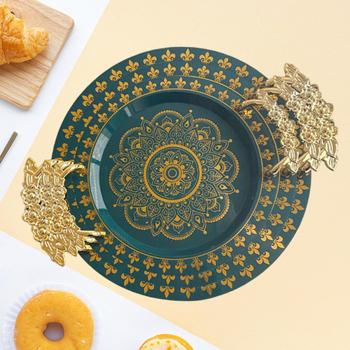 3 Bandejas Para Servir Comida, De Lujo, Para Mesa De Centro,
