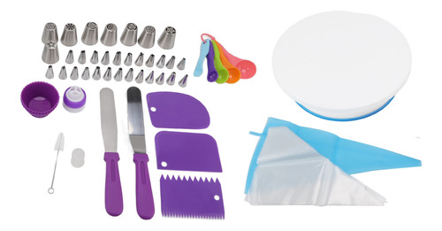 Conjunto De Decoração De Mesa Giratória Para Bolos, Bocal De
