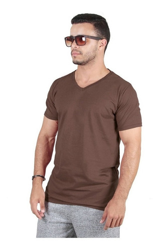 Imagem 9 de 10 de Combo Com 7 Un Blusa Camisa Camiseta Masculina Decote V