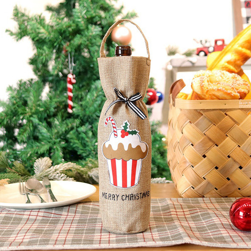 3 Fundas Para Botellas De Navidad, Adorables Fundas Para Bot