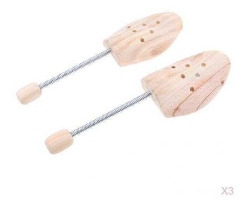 Imagen 1 de 10 de 3 Pares Hormas De Zapatos De Resorte En Espiral De Madera