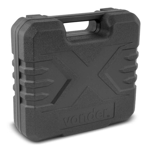 Imagem 2 de 2 de Furadeira martelete sem fio de 10mm Vonder PFV 012I 12V + acessórios com maleta de transporte 100V/240V 50Hz/60Hz
