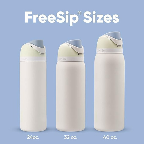 Owala Freesip Botella De Agua De Acero Inoxidable 32 Oz Blanco