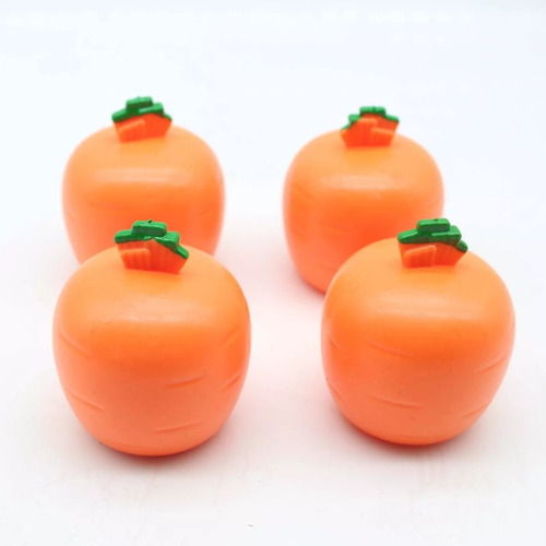 Jy 4pcs El Juguete For Apretar Carrot Bunny Alivia El Estrés