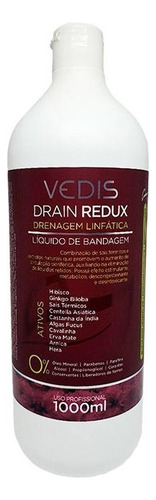 Líquido Bandagem Drenagem Linfática Drain Redux 1l - Vedis