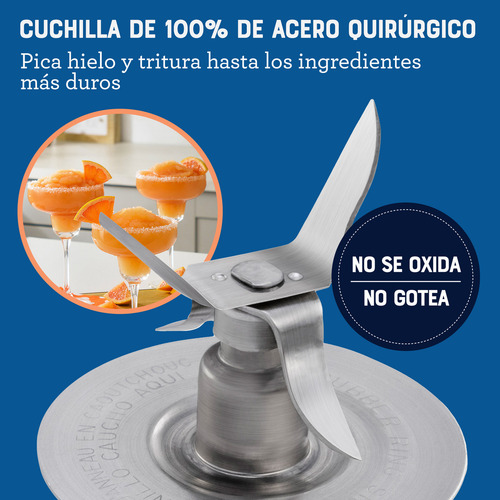 Oster Licuadora De 2 Vel Más Pulso Con Vaso De Plástico 1,25