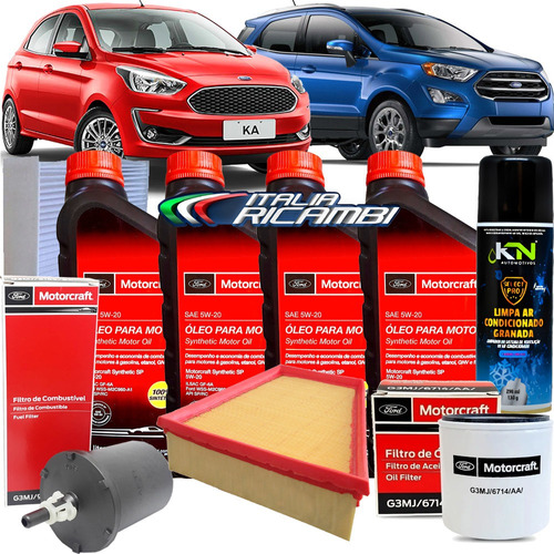 Kit Revisão 5w20 P/ 10000km Ford Ecosport New Ka 1.5 Dragon