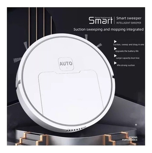 Aspiradora Robot Genérica Color Blanco 5v