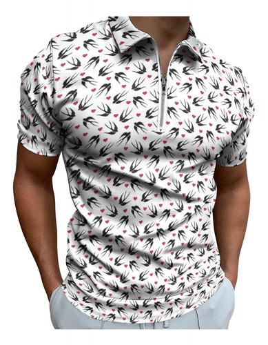 Camisa Polo Para Hombre Cuadro Franela Informal Manga Corta