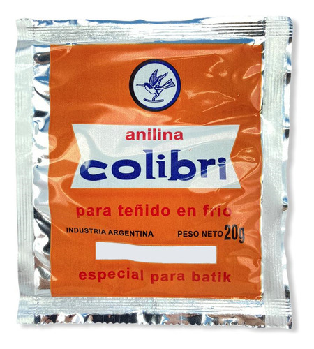 Anilina En Frio Colibri X 20 Grs X unidad color a elección