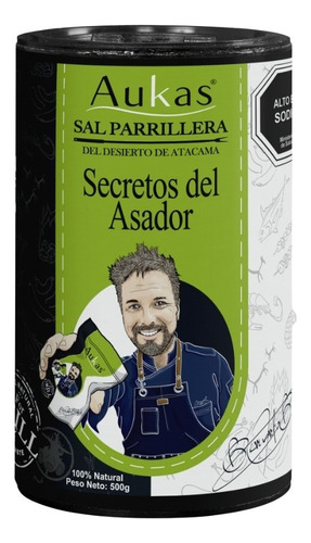 Sal Parrillera Secretos Del Asador Tubo 500grs Aukas