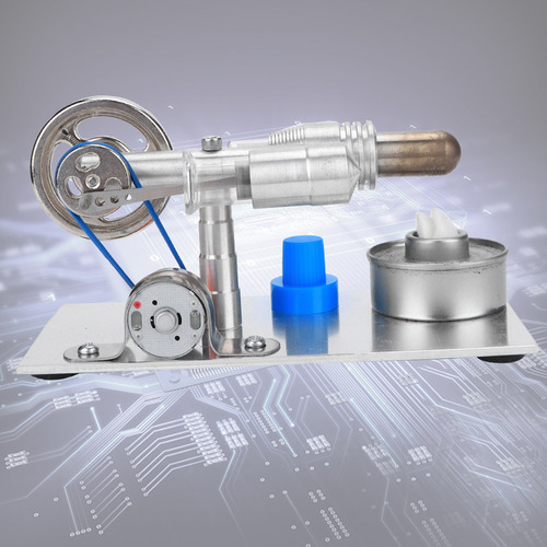 Microgerador Silver T Shape Hot Stirling Engine Mini