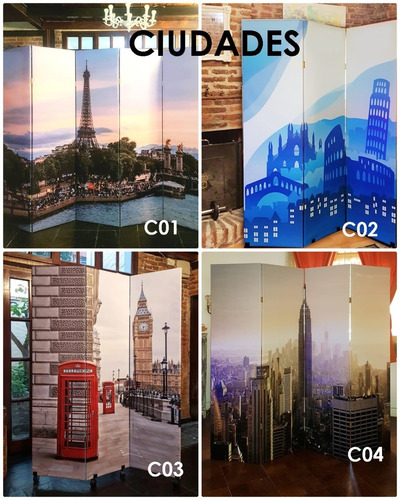 Imagen 3 de 9 de Biombo -separador - Probador- Modernos -precio Por Hoja