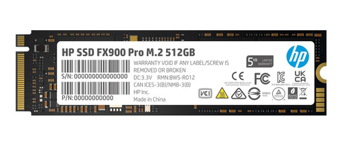 Disco Solido Interno Ssd Hp Fx900 Pro 512gb M.2 Nvme