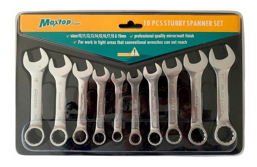 Juego De Llaves Enanas X10 Pcs Maxtop Tools - Original