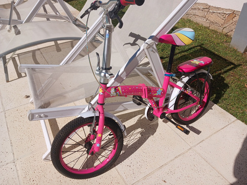 Bicicleta Plegable Rodado 16, Niña Negro 16 " (Usado)