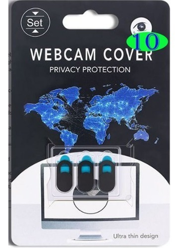 Tapa Cubre Camara Web Protector Lente Oculta Webcam X10