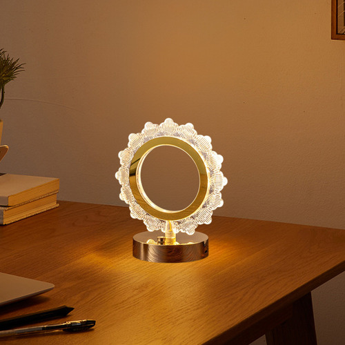 Lámpara De Mesa De San Valentín Con 7 Luces Led De Colores