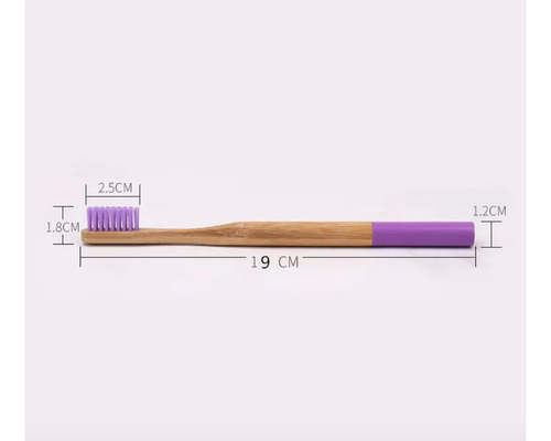 2 Cepillos De Dientes Bambú Ecológico Biodegradable Suave