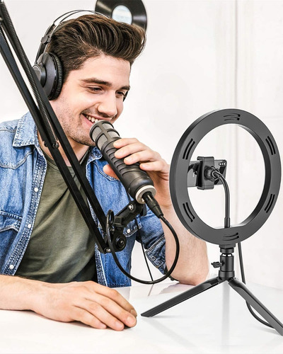 Luz De Anillo Selfie Tripie 10.2 Inch Aro Led Soporte Móvil