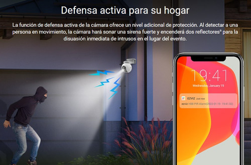 Imagen 6 de 10 de Camara Seguridad Ip Wifi 2k Ezviz Hb8 Exterior 360 Bateria