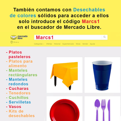 Platos Pasteleros Desechables Amscan Colores 100 Pzas Marcs1
