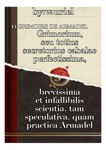 O Grimoire De Armadel A Magia De Armadel: Liber Armadel, De Macgreg Mathers. Série Não Aplicável, Vol. 1. Editora Clube De Autores, Capa Mole, Edição 1 Em Português, 2019