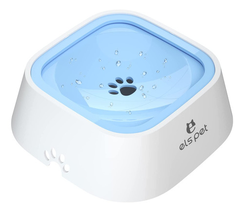 Els Per plato tazón de perro 1L dispensador de agua para mascota color azul