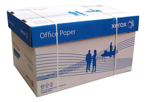Caja De 5000 Hojas Xerox Office Tamaño Carta Color Blanco