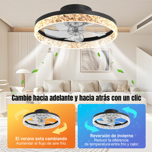 Ventilador de techo Merion MER+FSD+01 con palas de Plástico estructura color negro 127V