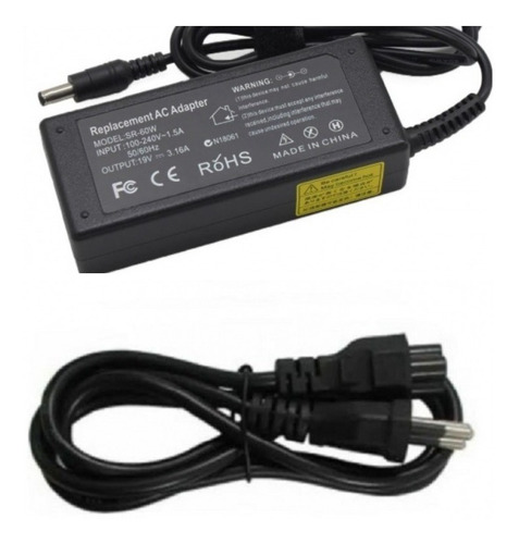 Fonte Carregador Para Samsung Rv411 Rv415 Rv419 Rf511 Rv420