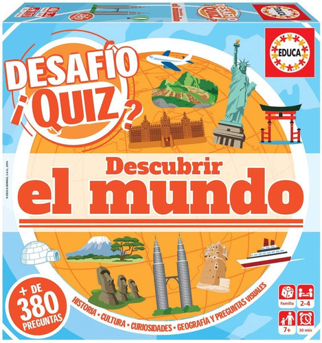 Desafìo Quiz Descubrir El Mundo (juego De Mesa)  Educa