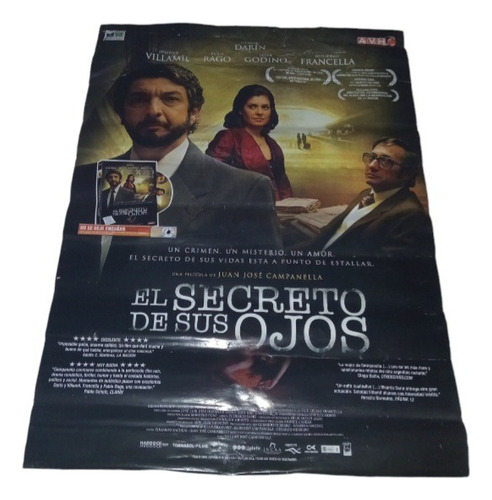 El Secreto De Sus Ojos!!poster Original De Videoclub!! (Usado)