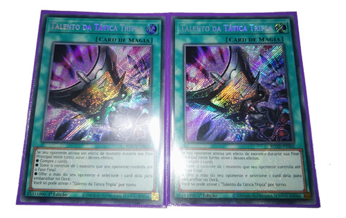 Yugioh 2x Talento Da Tatica Tripla  Rotd-pt062 Secretas