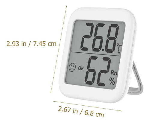 Termómetro Digital, Higrómetro, Multipropósito, Eléctrico, 2