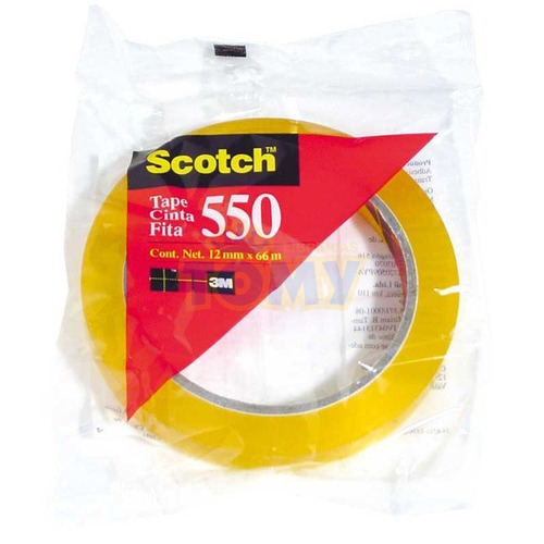 Cinta Adhesiva Scotch 550 Transparente 12 Mm X 66 M