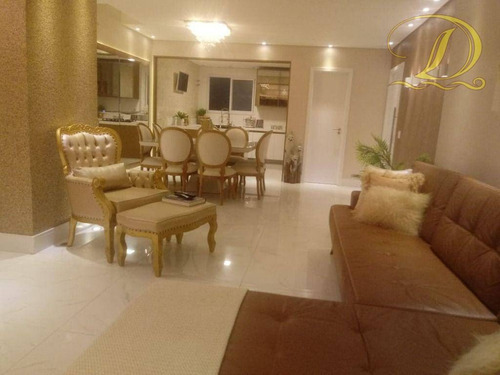 Imagem 5 de 30 de Apartamento De Alto Padrão De 3 Quartos, 3 Vagas À Venda Mobiliado No Canto Do Forte Com Vista Do Mar!!! - Ap4414
