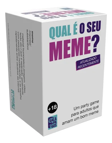 Qual É O Seu Meme? Jogo De Cartas Galapagos Wdy001