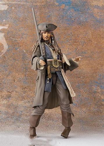 Figura De Acción Shf Caribbean Toy Captain Jack Sparrow, Pir
