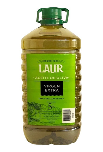 Aceite De Oliva Laur Extra Virgen Pet 5 Litros Donald Drinks