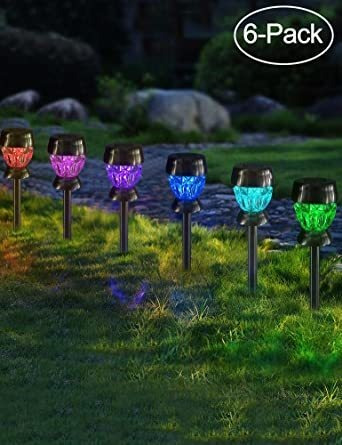 Brillante Zeal 6-pack Solar Luces Al Aire Libre Impermeable 