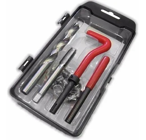 Kit De Insertos 10x1 Reparador De Roscas Con Mecha Y Macho