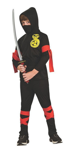 Disfraz De Ninja Talla Large 10-12 Para Niño, Halloween