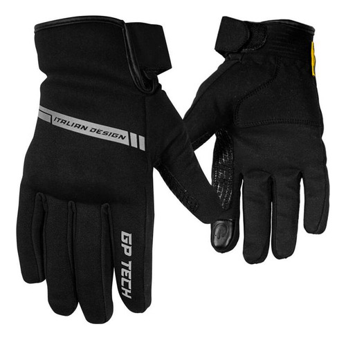Kit Jaqueta Vent Preta Com Proteção + Luva Supreme Gp Tech