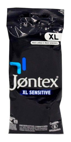 Preservativo Lubrificado Jontex Xl Mais Largo Sensitive 6 Un